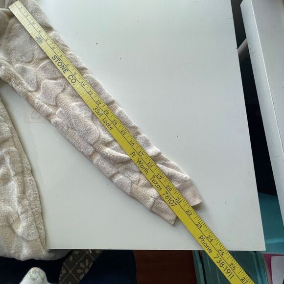 Secret Treasures Women's Faux Fur Giraffe Union Suit Sleepwear Cream Medium - Picture 4 of 9